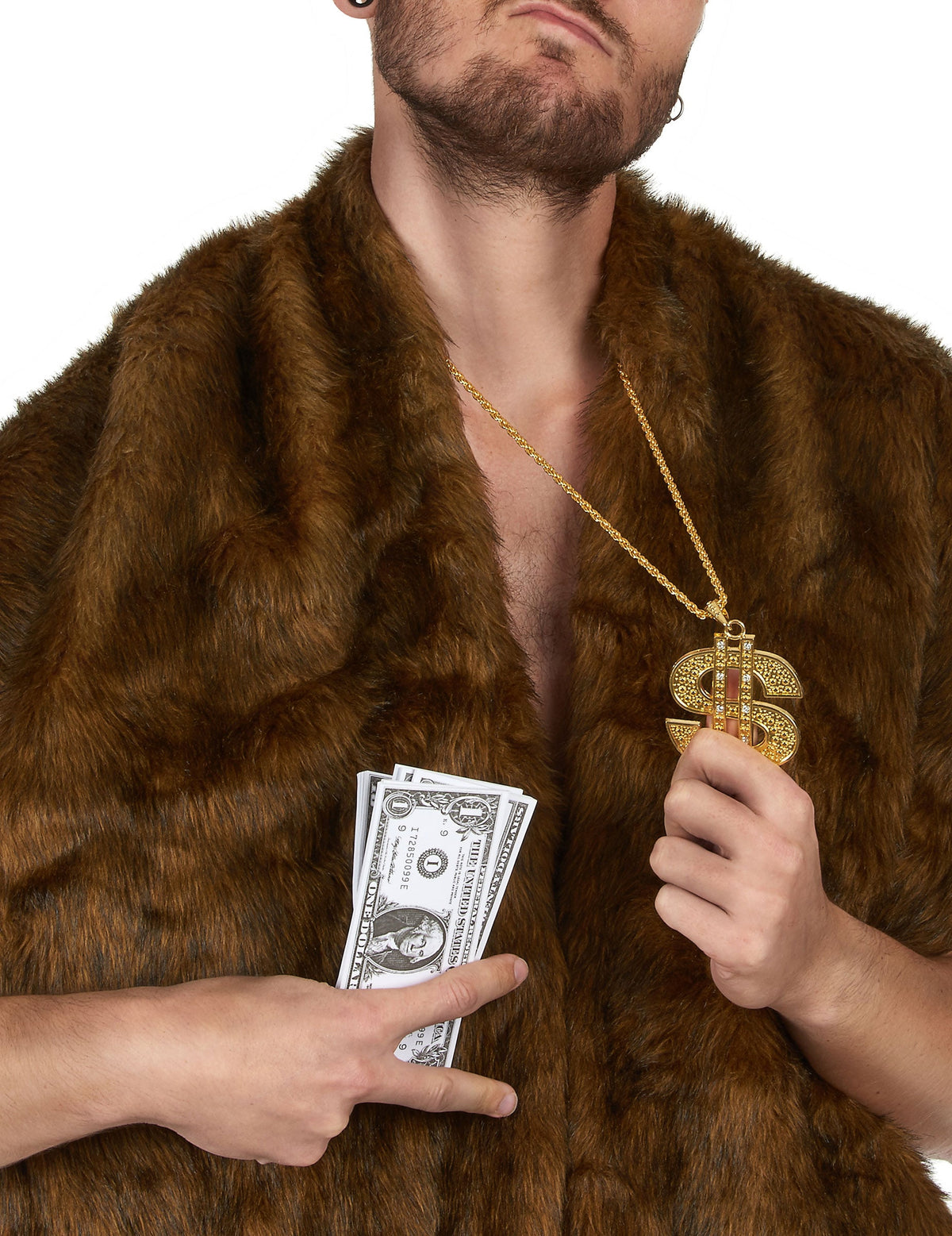 Détail du pendentif du Collier Dollar pour adulte