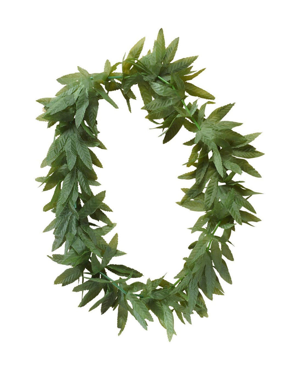 Vue d'ensemble du collier feuilles de cannabis