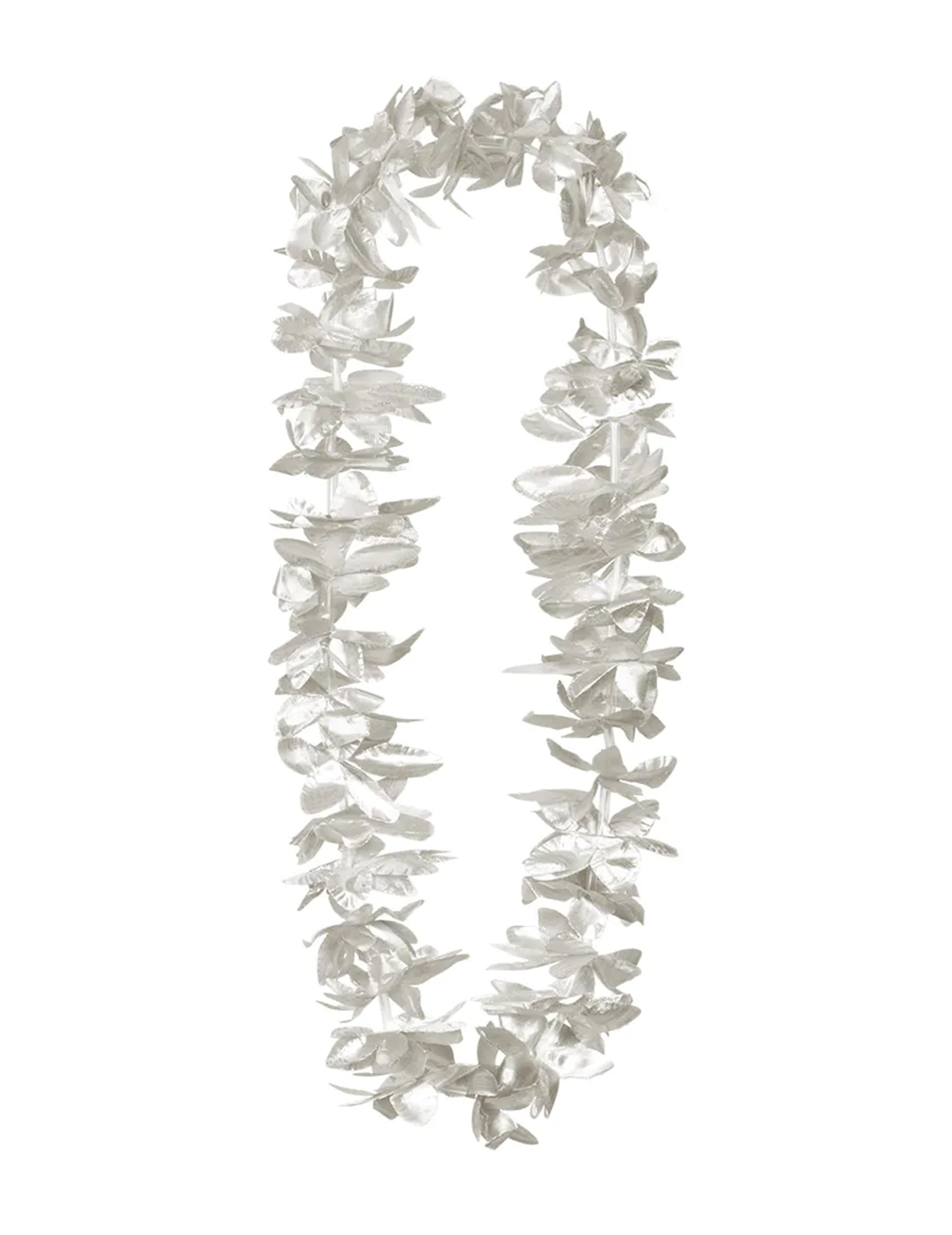 Vue d'ensemble du collier fleurs argentées