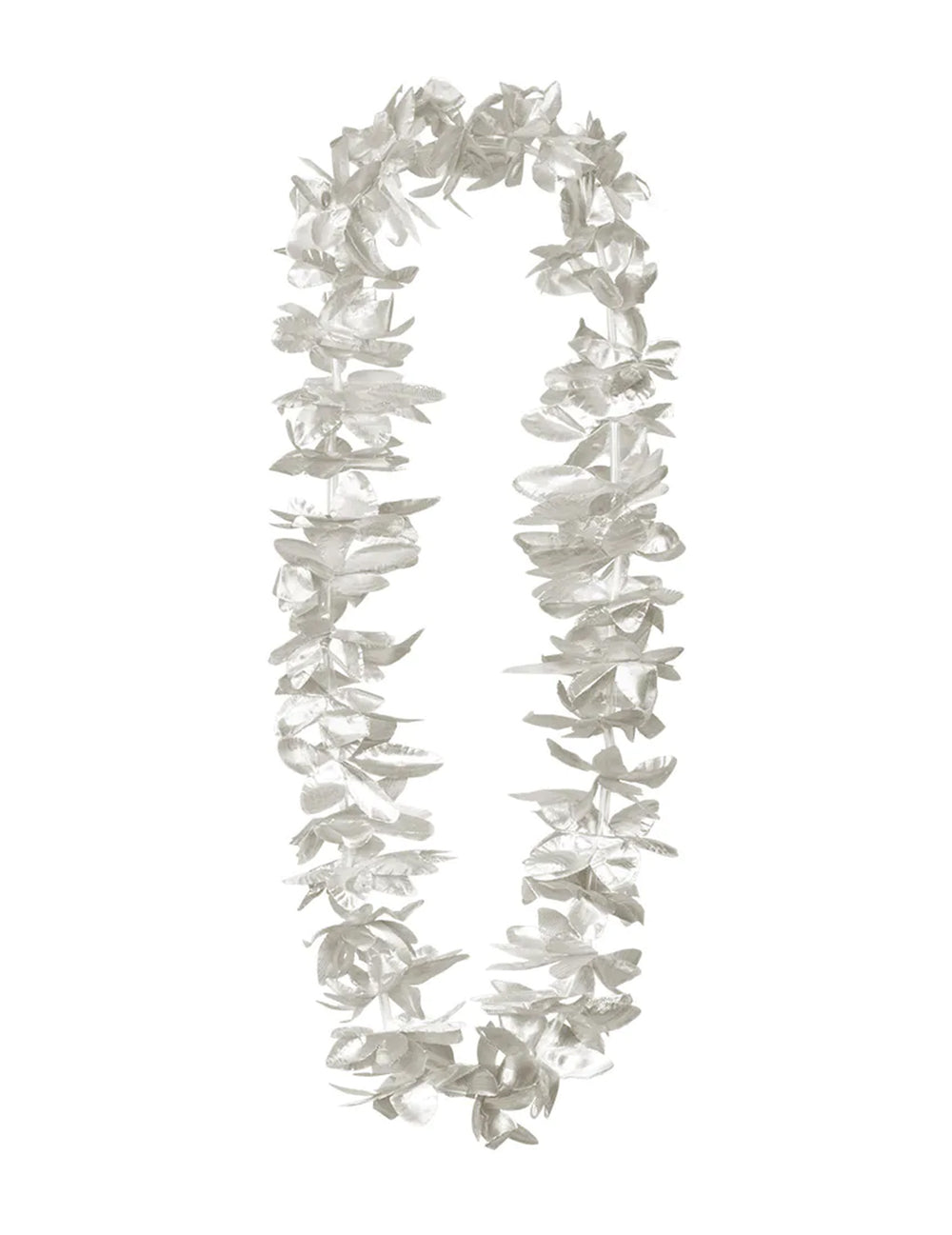 Vue d'ensemble du collier fleurs argentées