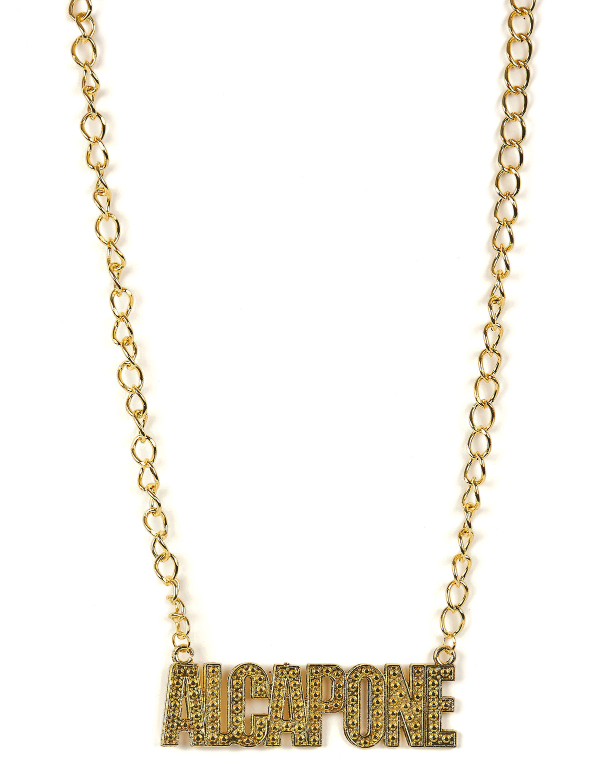 Collier gangster Al capone pour adulte doré