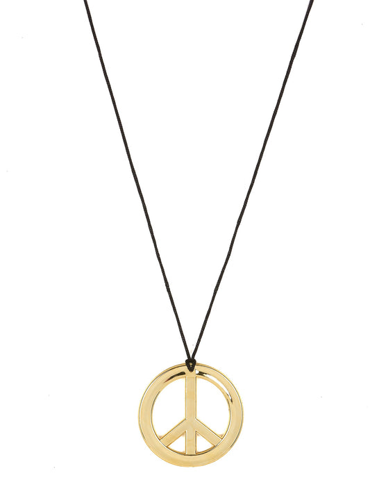 Colar hippie de metal para adulto