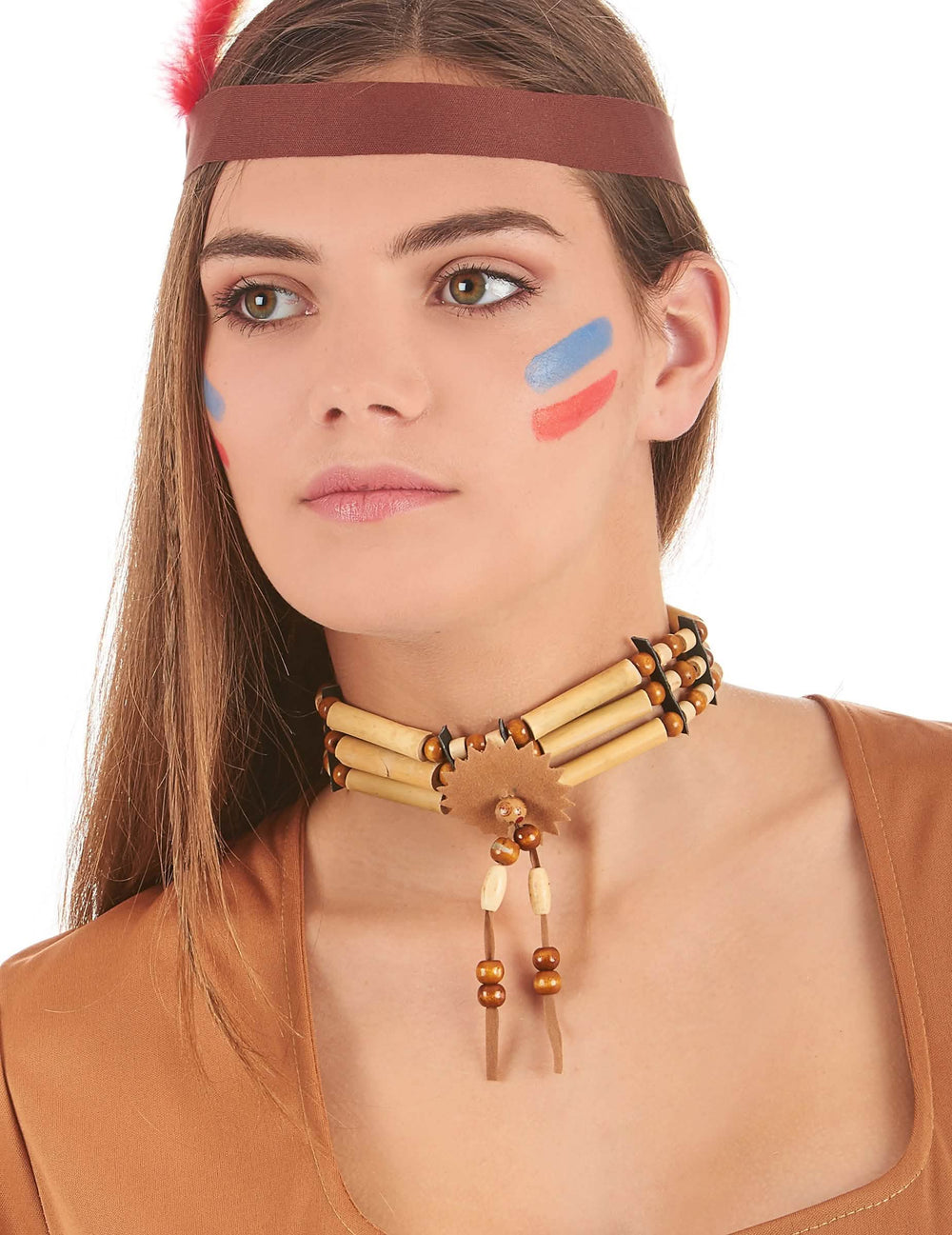 Close-up of an Indian choker necklace