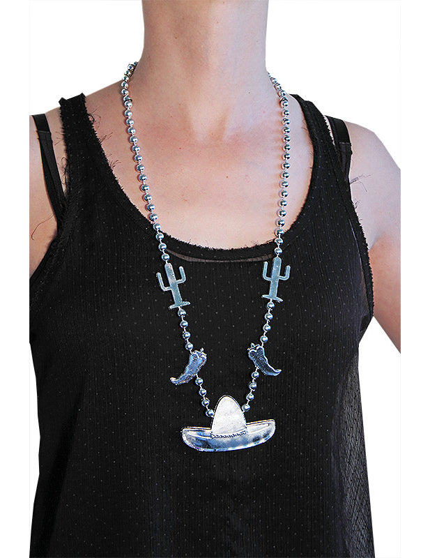 Vue du collier porté du collier mexicain