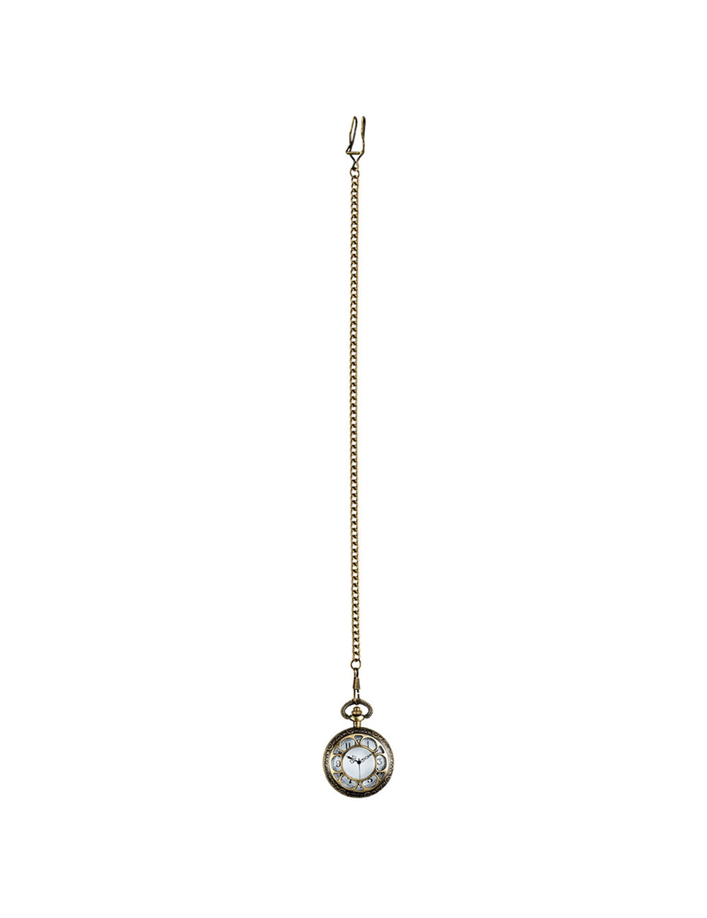 Vue d'ensemble de la chaîne du collier montre de poche Steampunk