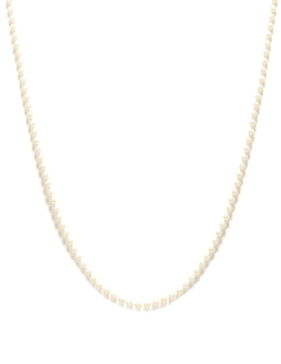 Collier de perles pour femme blanches