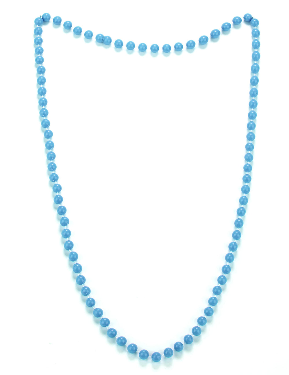 Collier de perles pour adulte bleu