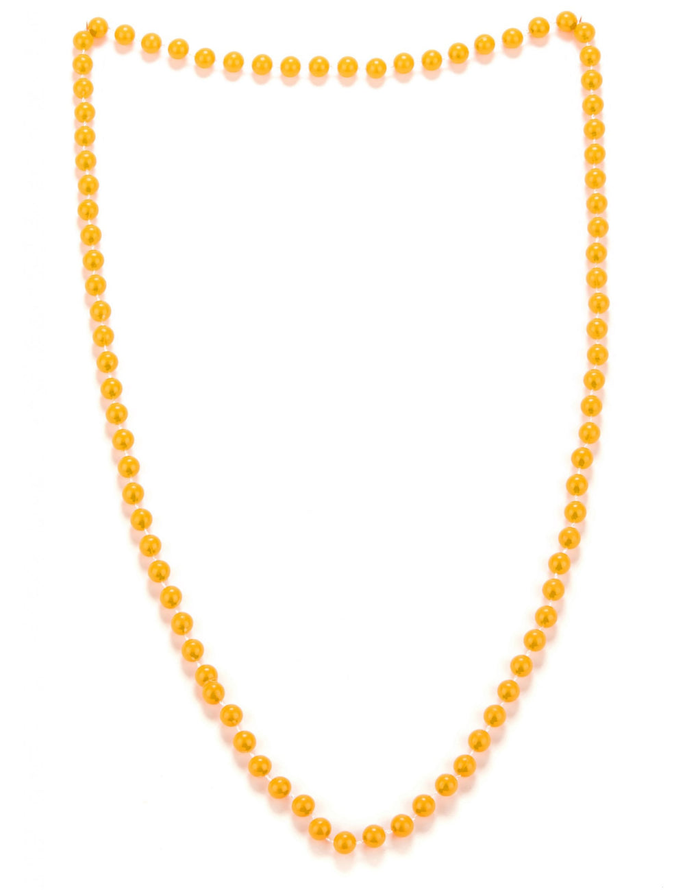 Collier de perles pour adulte orange