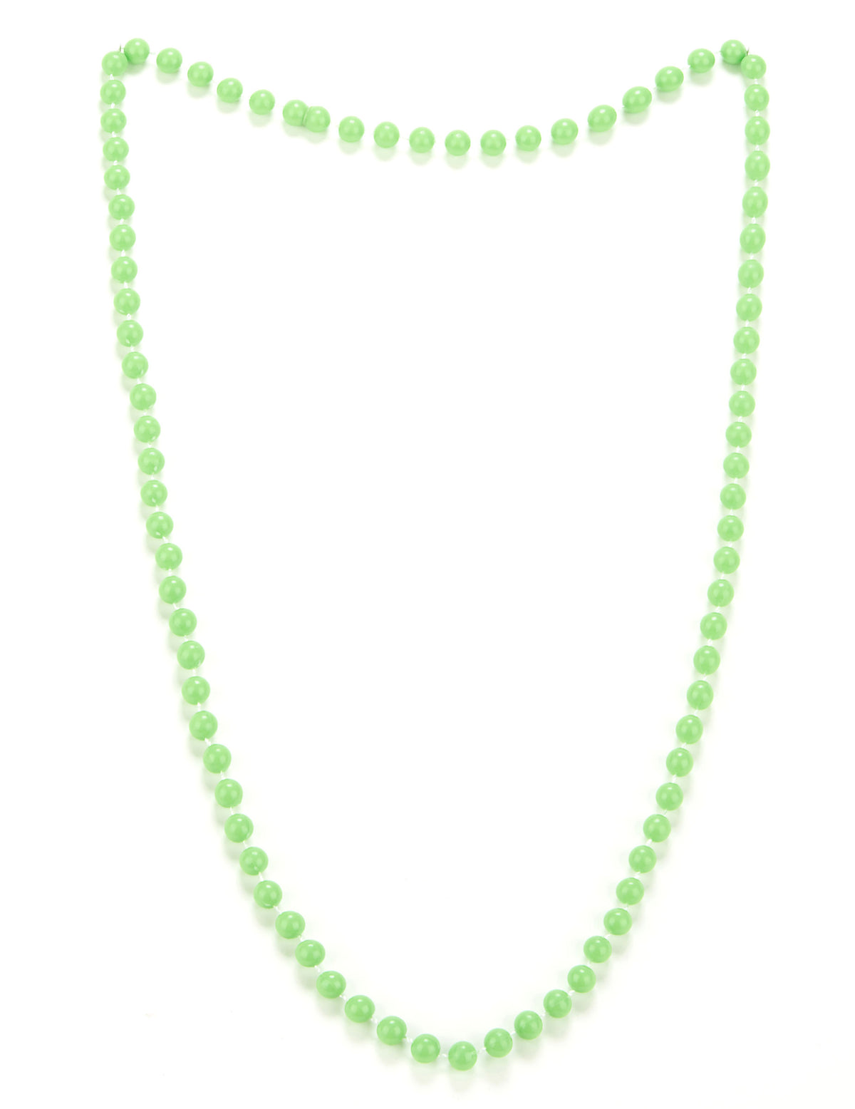 Collier de perles pour adulte vert