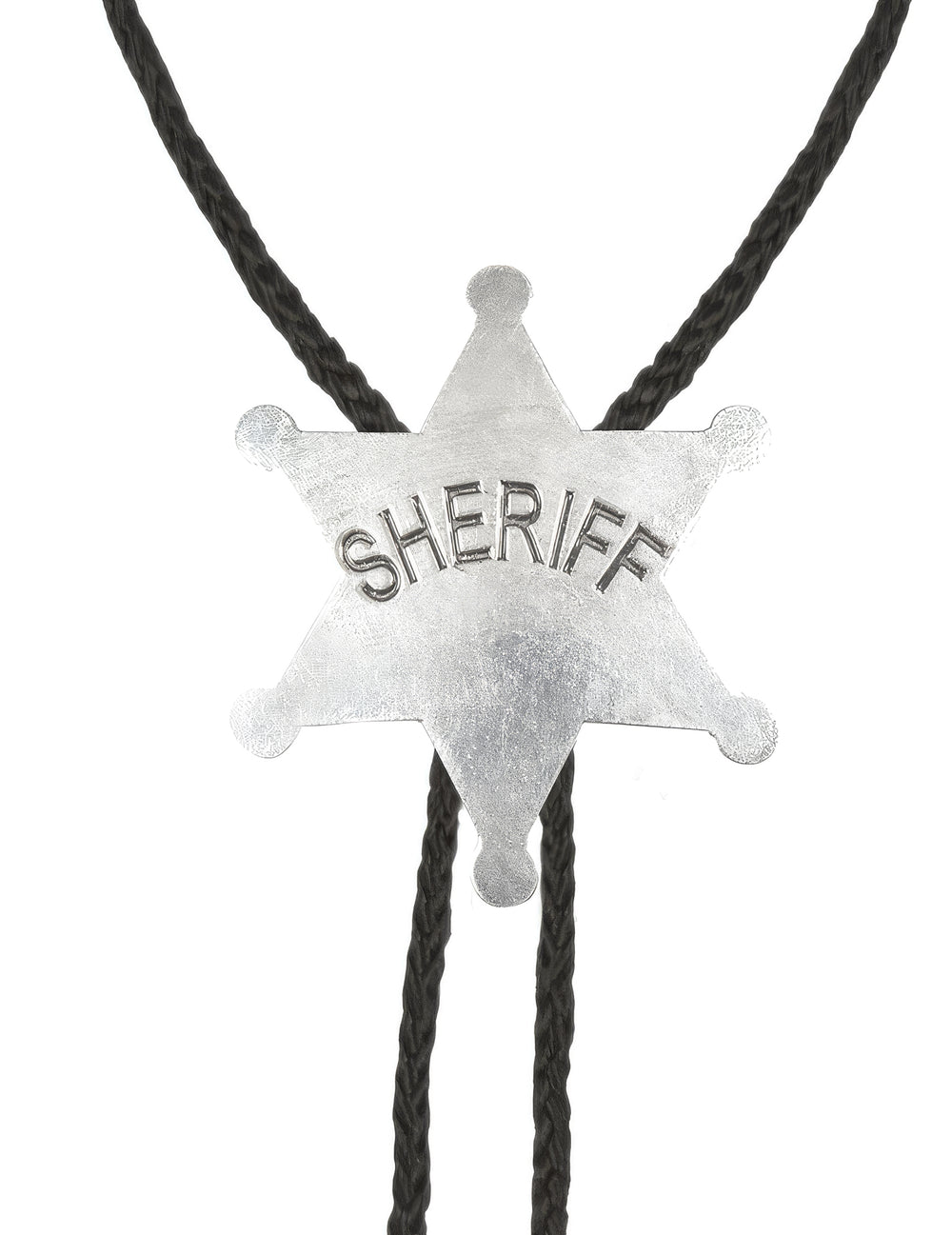 Gros plan sur l'étoile du collier shérif