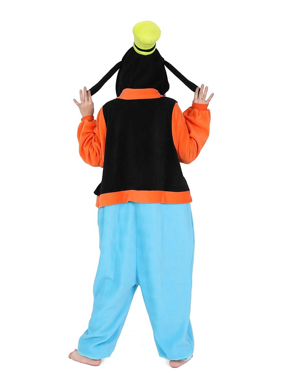 Vista traseira do fato kigurumi Dingo para adulto