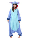 Combinaison Kigurumi Lilo et Stitch pour adulte bleue et bleu clair