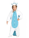 Combinaison licorne pour enfant blanche et bleue