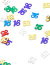 Confettis 18 ans pour anniversaire multicolores