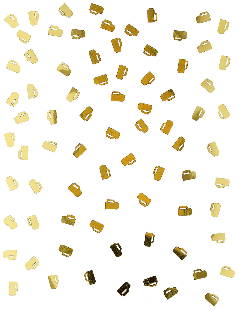 Détail des confettis chopes à bière