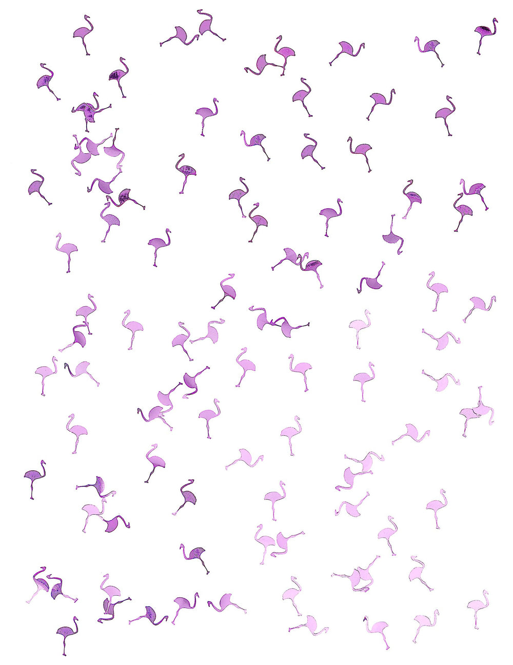 Vue rapprochée du confettis flamant rose