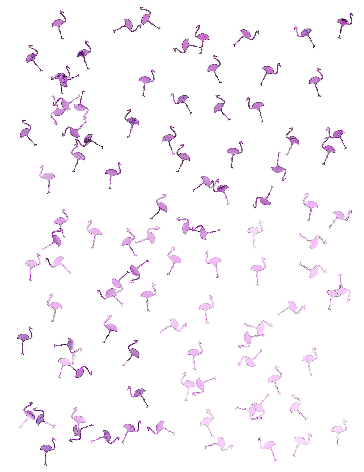 Vue rapprochée du confettis flamant rose