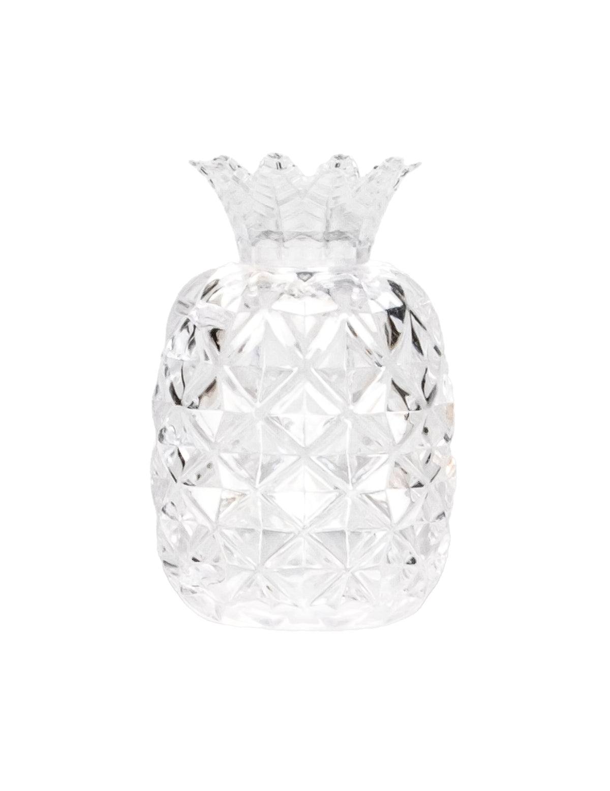 Contenant à dragées en forme d'ananas pour fête transparent