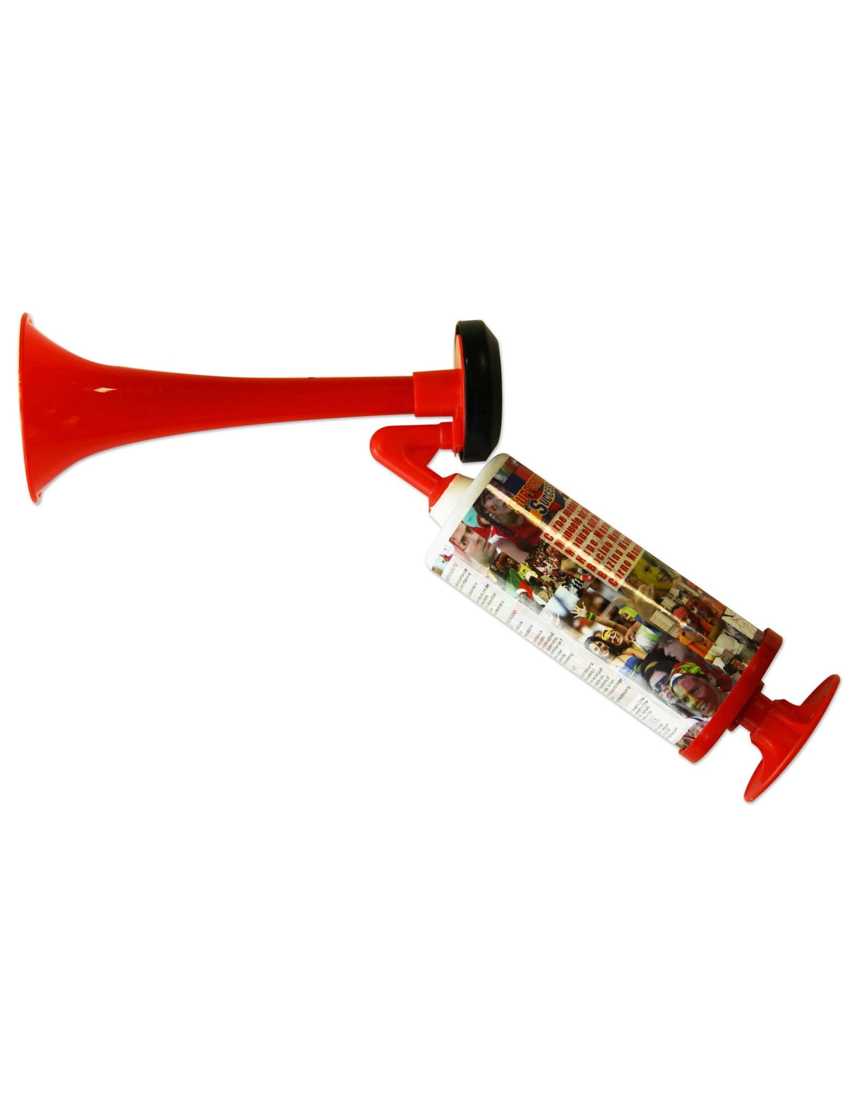 Corne de brume supporter manuelle rouge
