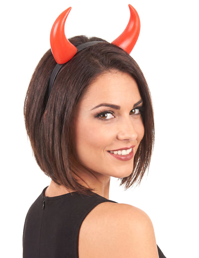 Chifres vermelhos adultos Halloween