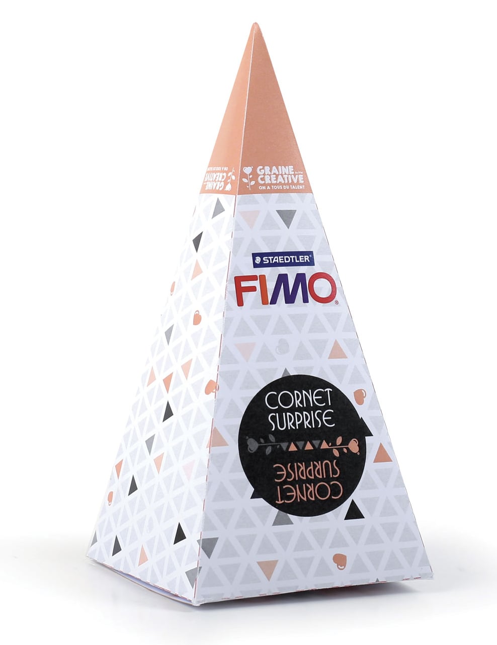 Kit de modelage licorne orange cornet surprise Fimo
