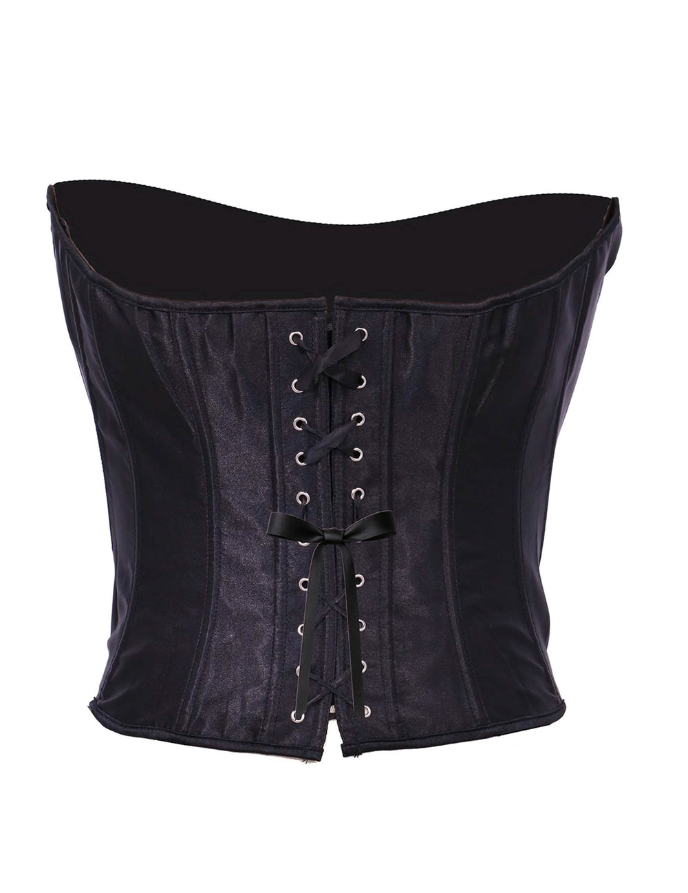 Vue de dos du corset à laçage pour femme