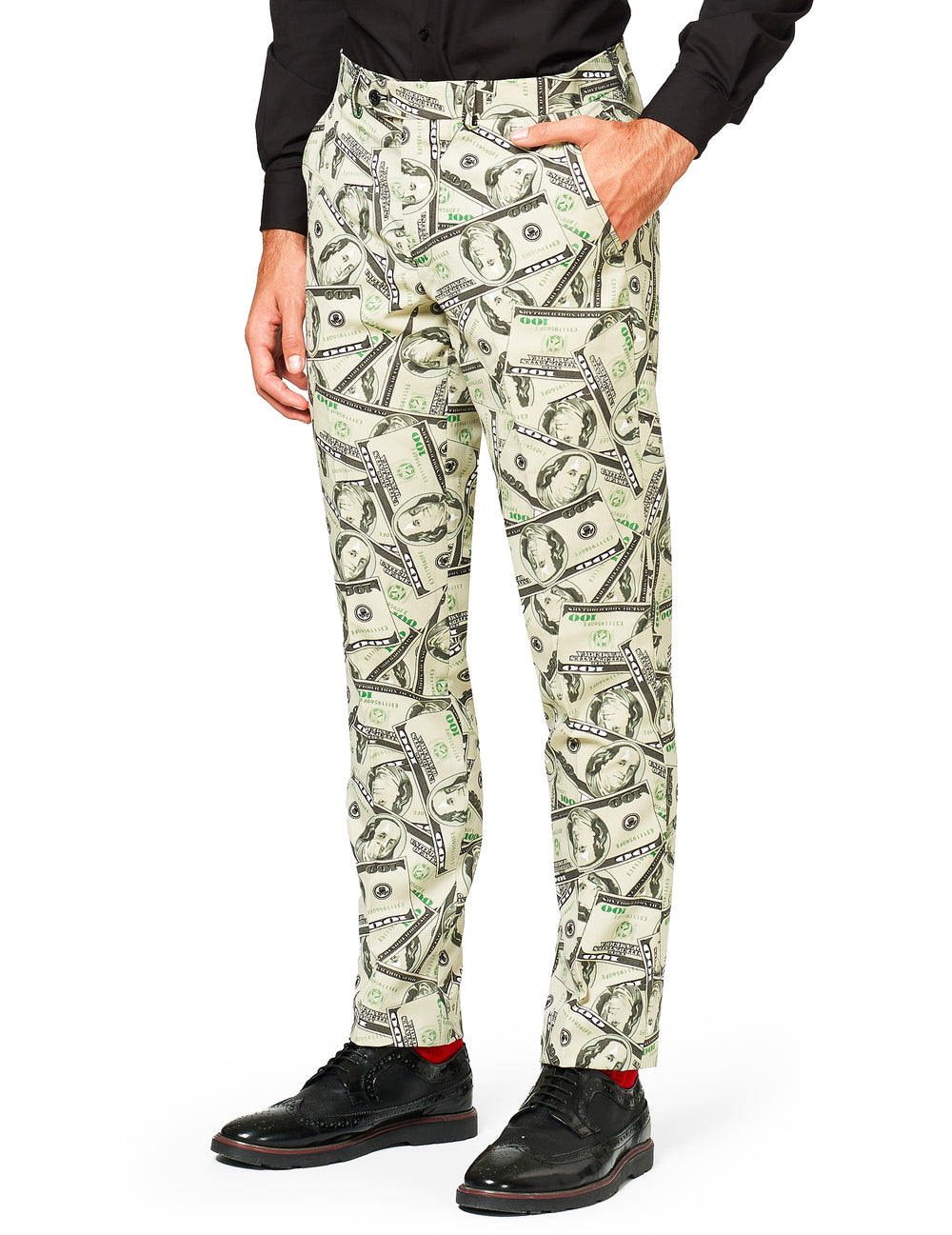 Vue de profil du pantalon du costume Mr. Cashanova pour homme
