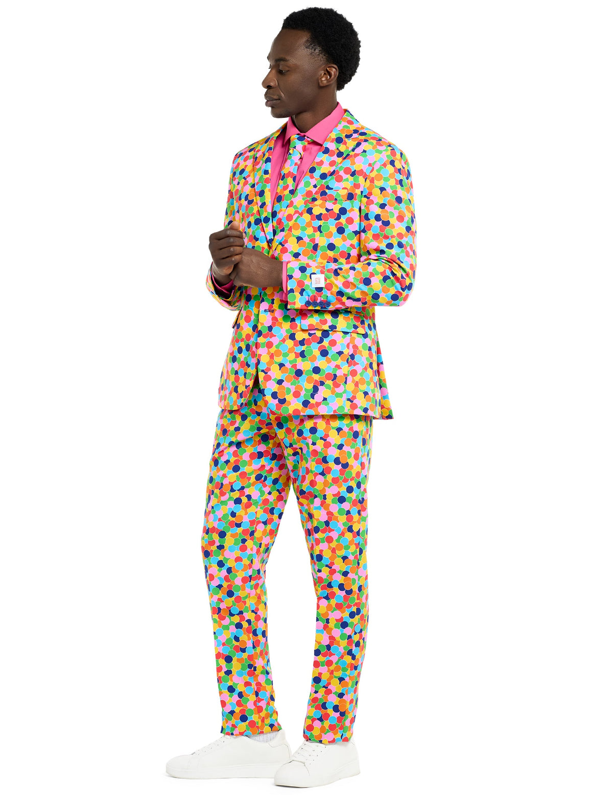 Vue de profil du costume Mr. Confetteroni Opposuits pour homme