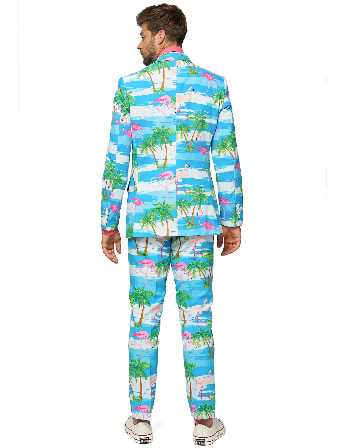 Vue de dos du costume Mr. Flamingo homme Opposuits™