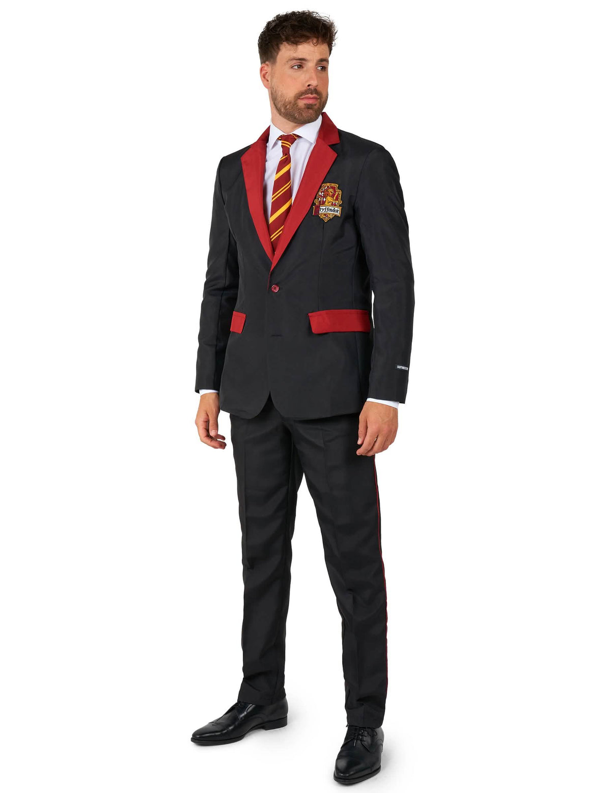 Vue de trois-quarts du Costume Suitmeister Mr. Gryffondor