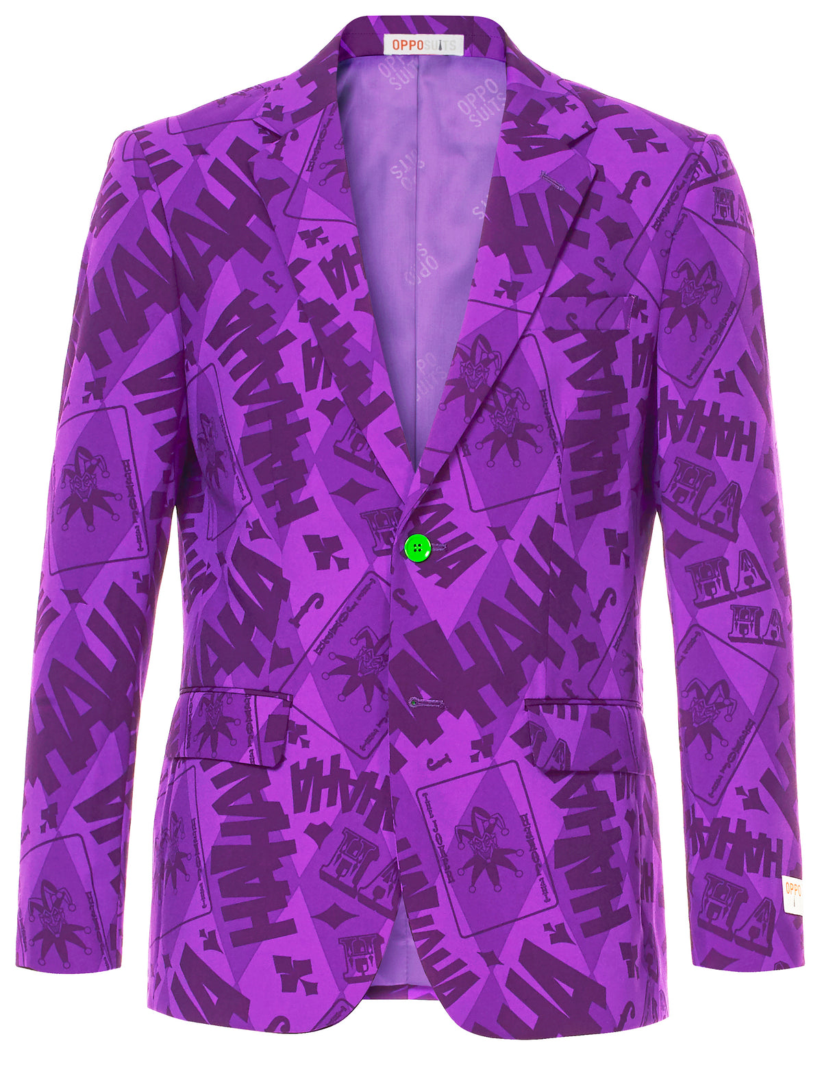 Vue de face de la veste du costume Mr. Joker™ pour homme