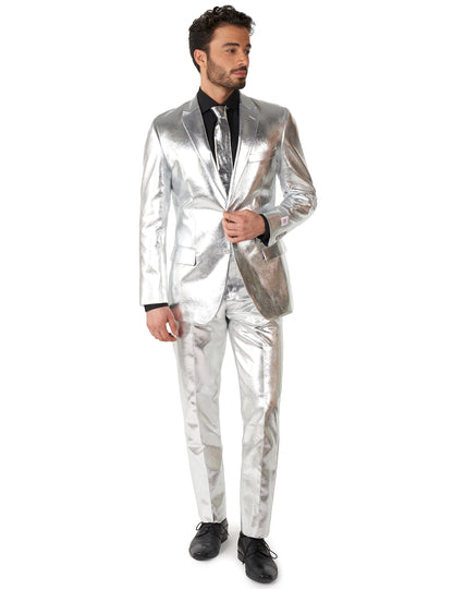 Costume Mr. Shiny Silver pour homme argenté brillant