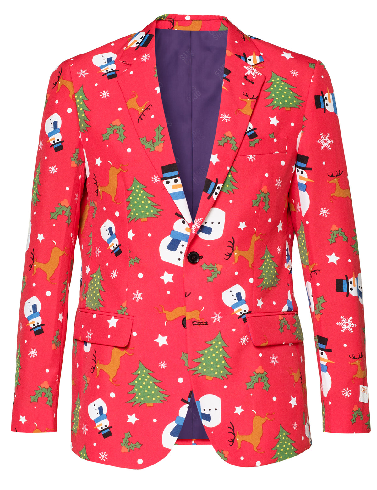 Veste de face du costume Mr. Snowman pour homme