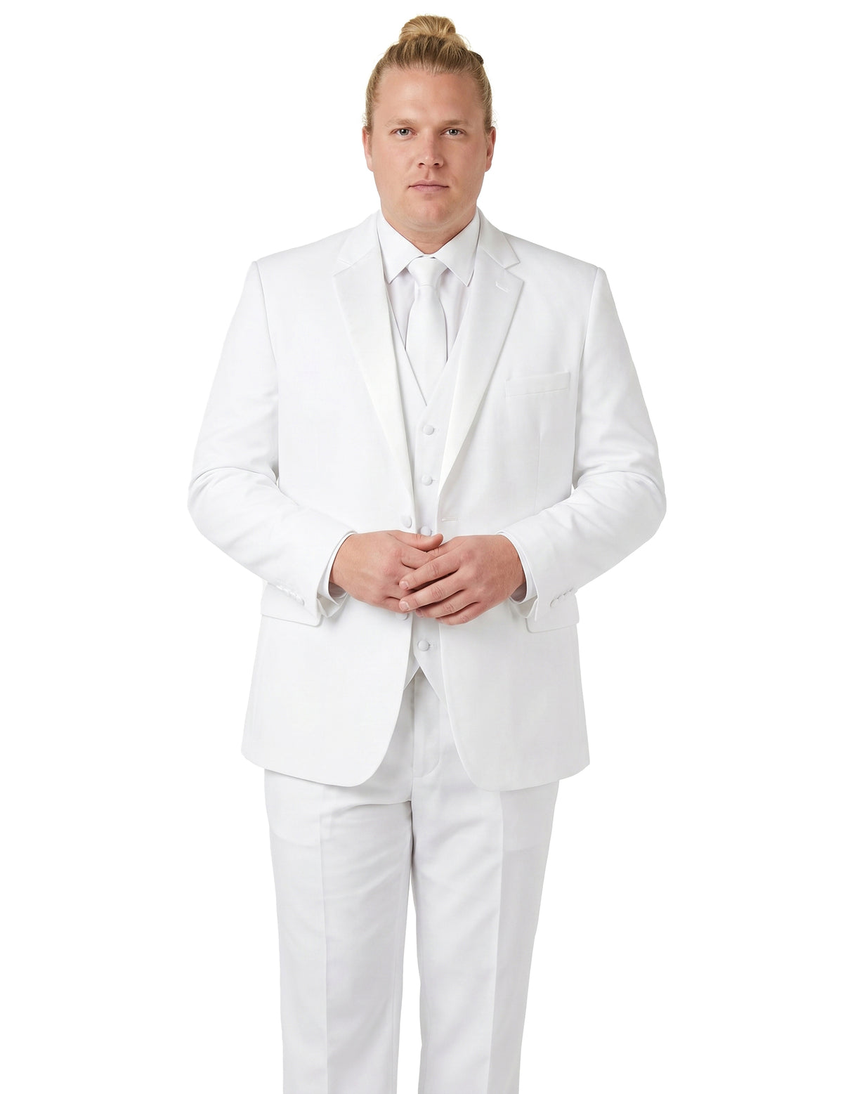 Fato Mr. Solid branco homem Suitmeister­™