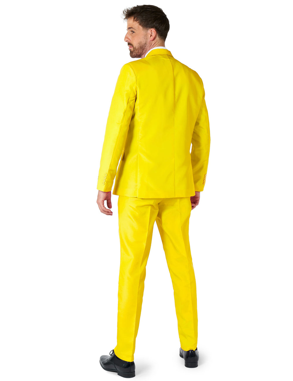Vue de dos du Costume Mr. Solid pour homme jaune