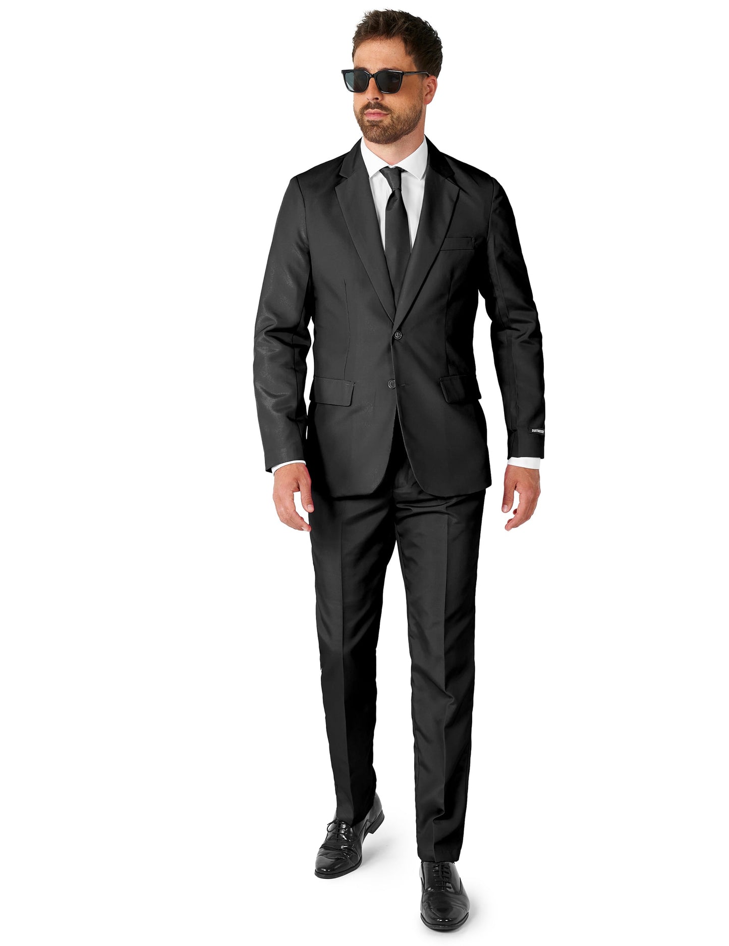 Fato Mr. Solid preto homem Suitmeister?