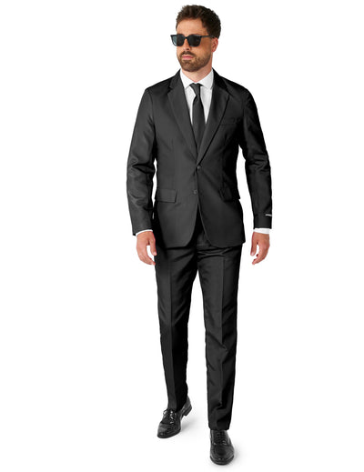 Fato Mr. Solid preto homem Suitmeister?