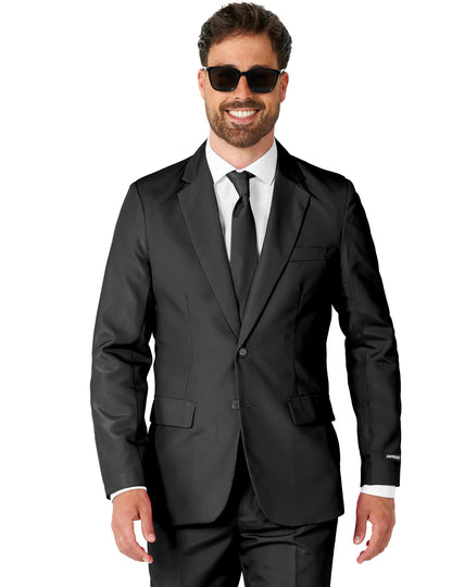 Fato Mr. Solid preto homem Suitmeister?