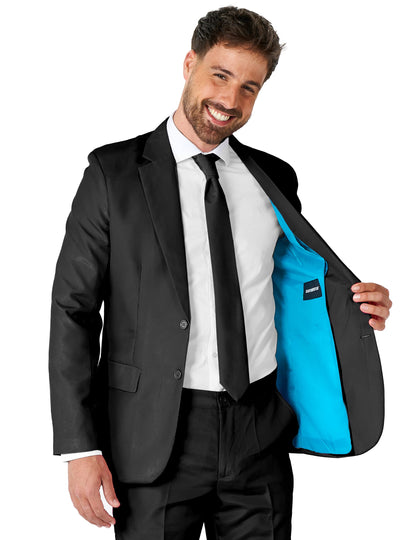 Fato Mr. Solid preto homem Suitmeister?