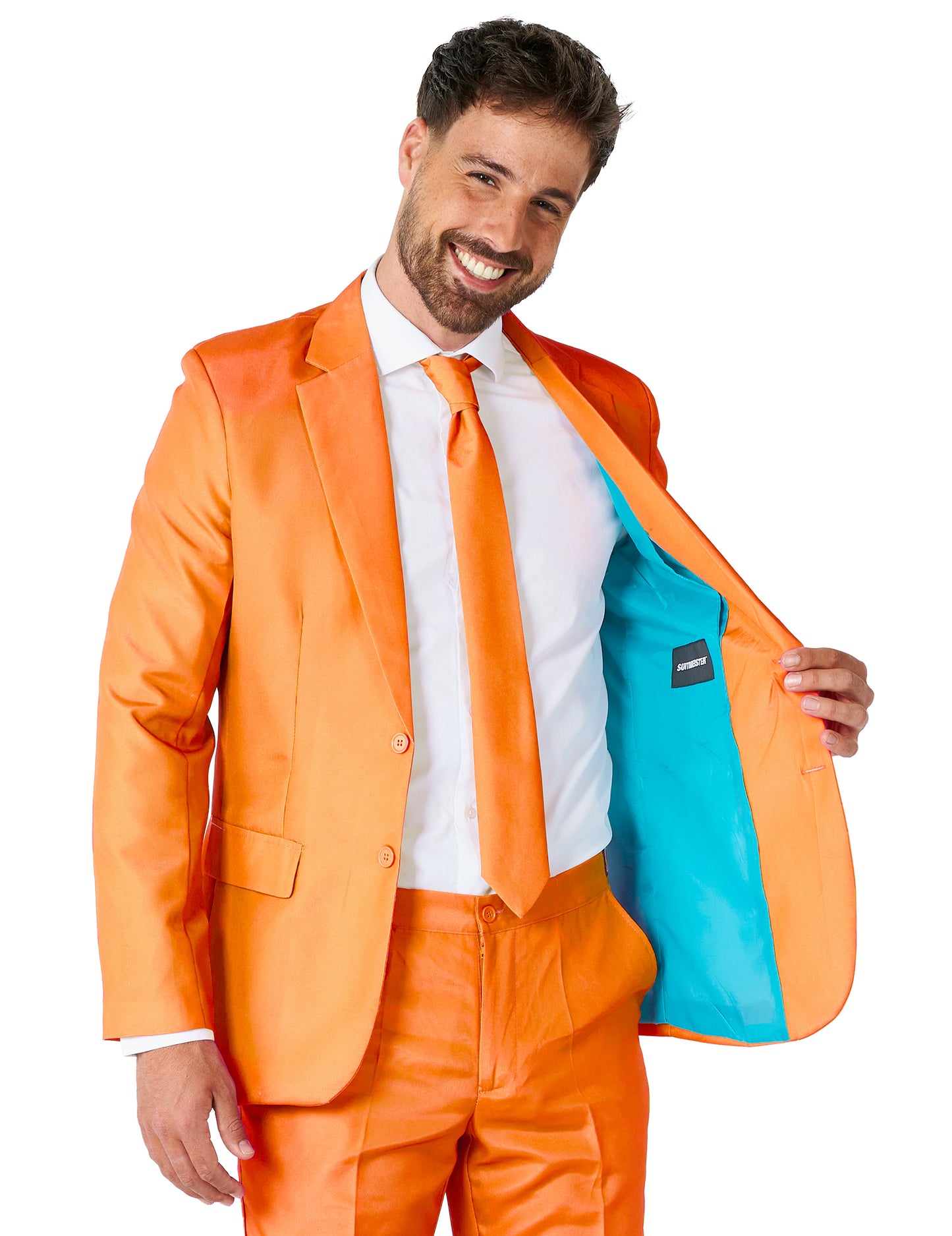 Fato Mr. Solid cor de laranja homem Suitmeister?