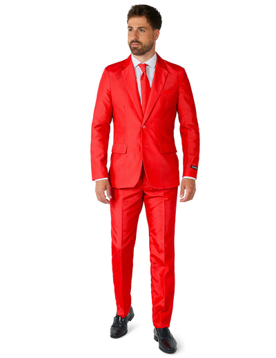 Fato Mr. Solid vermelho homem Suitmeister?