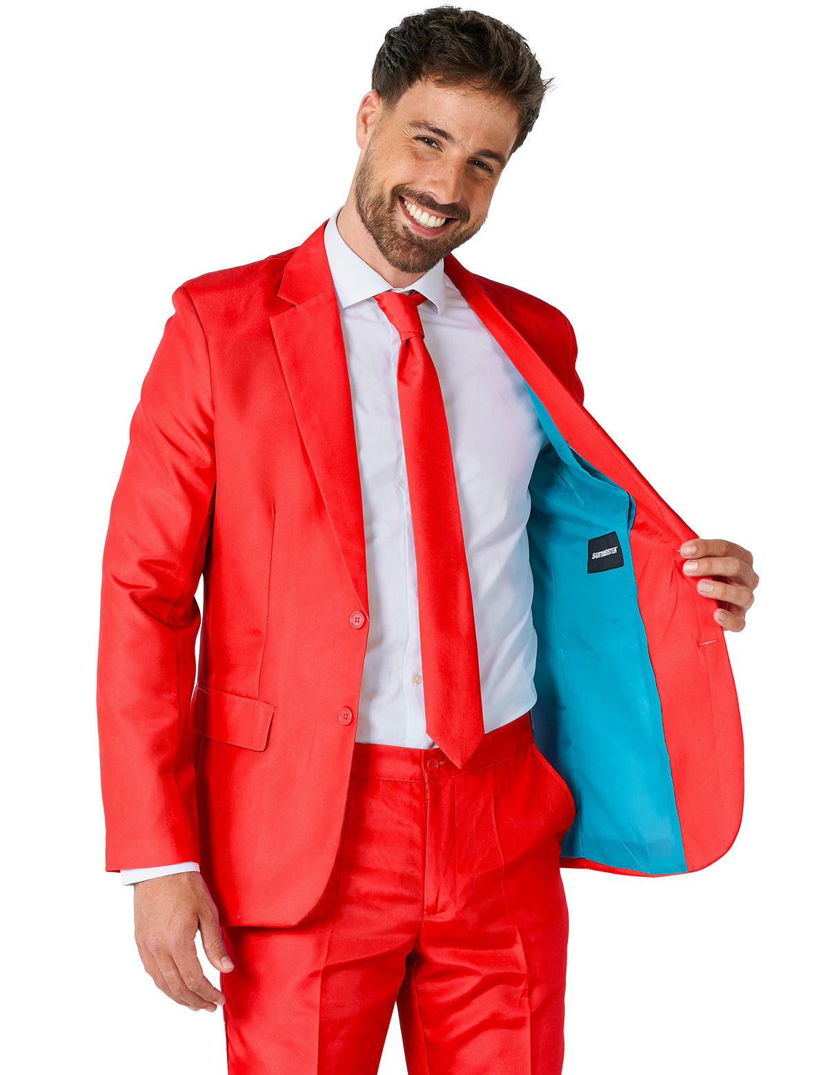 Fato Mr. Solid vermelho homem Suitmeister™