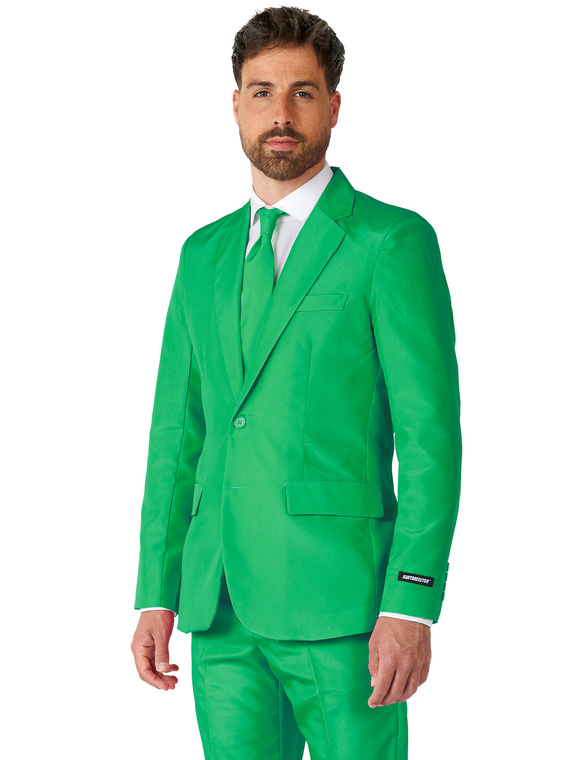 Fato Mr. Solid verde homem Suitmeister™