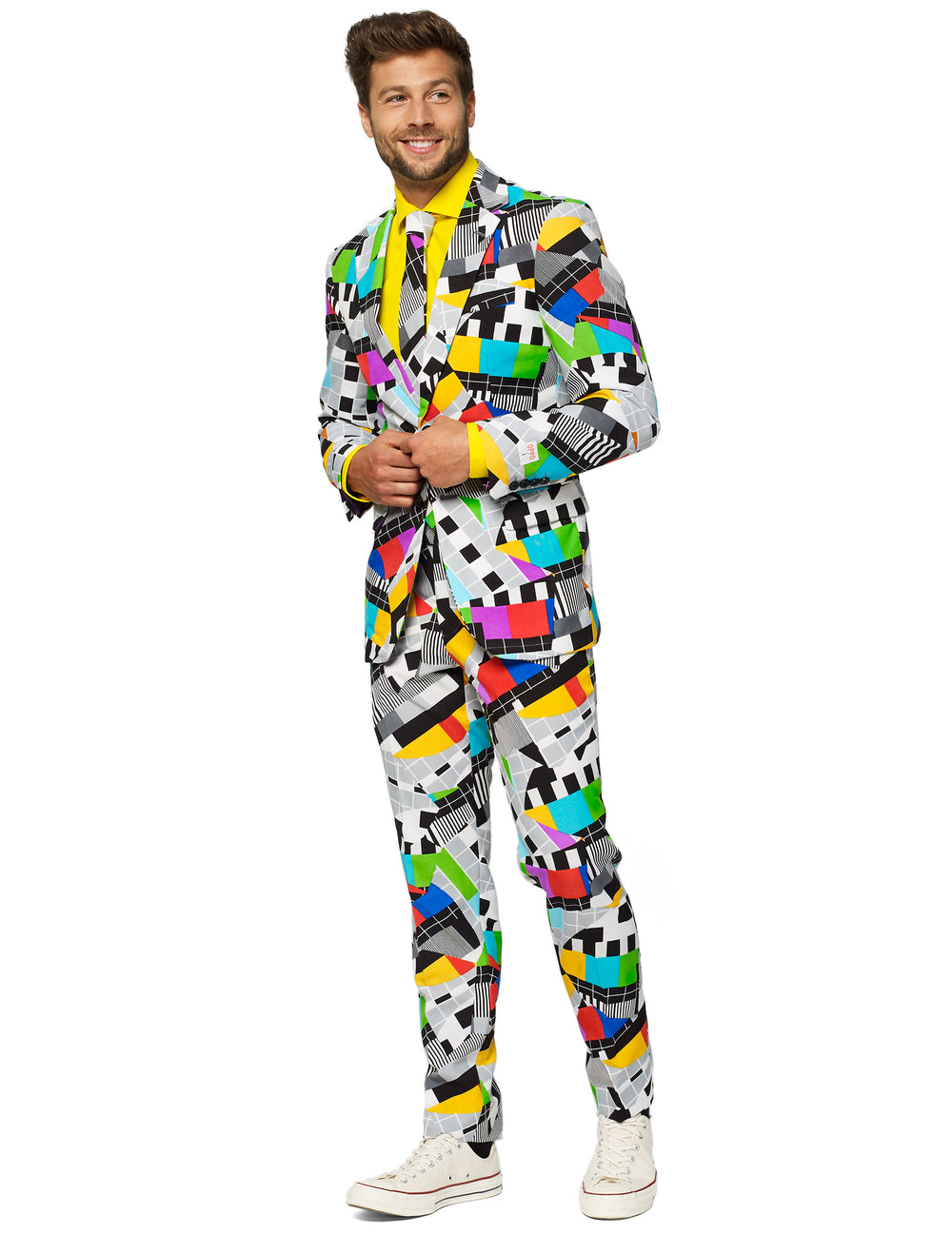 Vue de profil du costume Mr. Technicolor