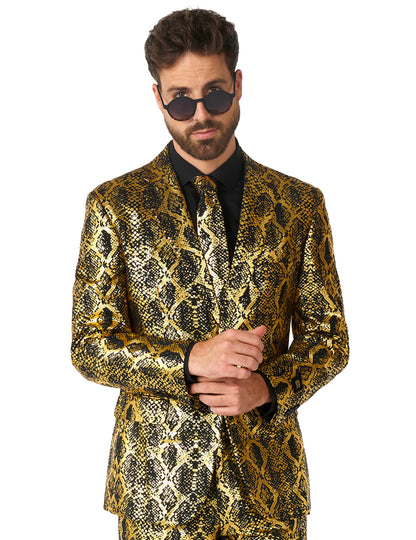 Fato de cobra Brilhante Opposuits para adulto