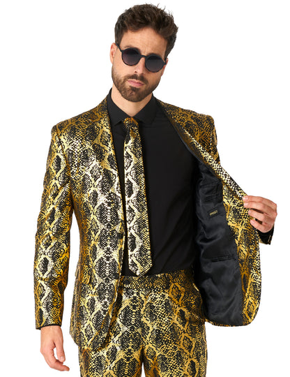 Fato de cobra Brilhante Opposuits para adulto