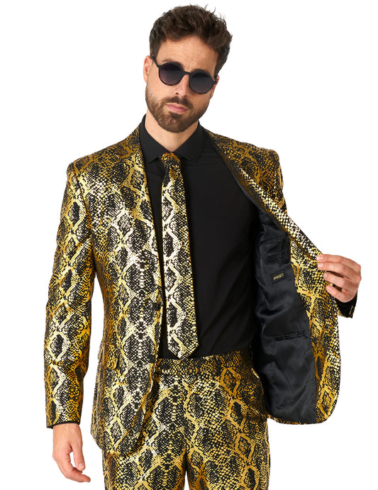 Fato de cobra Brilhante Opposuits para adulto