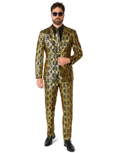 Fato de cobra Brilhante Opposuits para adulto