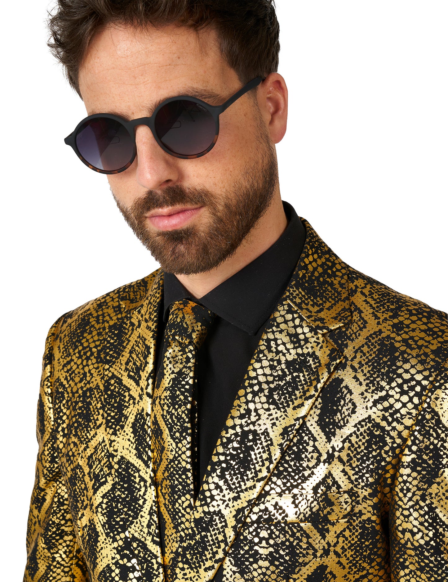 Fato de cobra Brilhante Opposuits para adulto