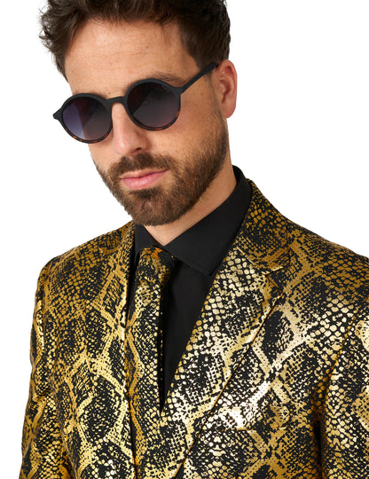 Fato de cobra Brilhante Opposuits para adulto